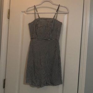 Checkered mini dress
